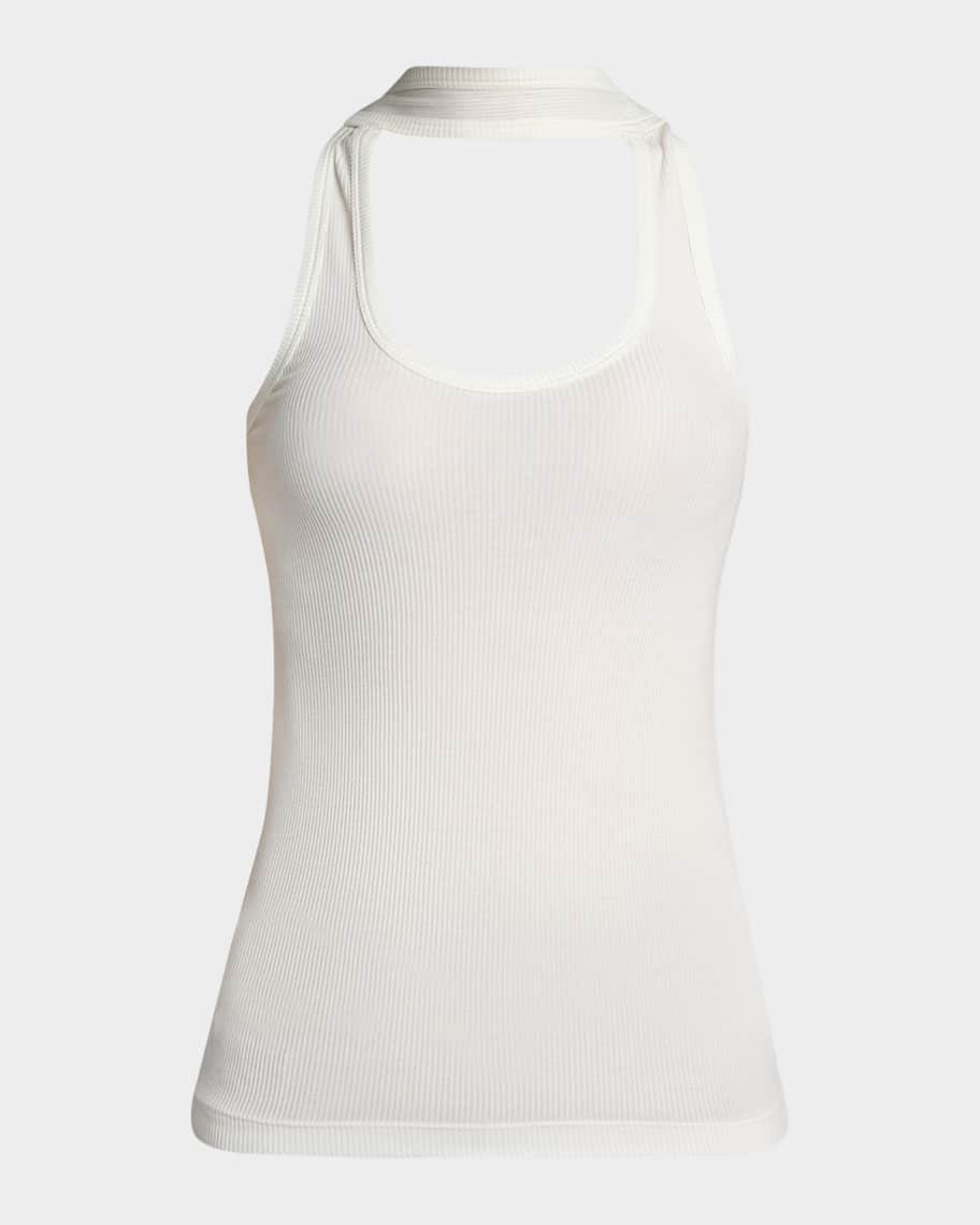 Coperni black rip tank main image 1