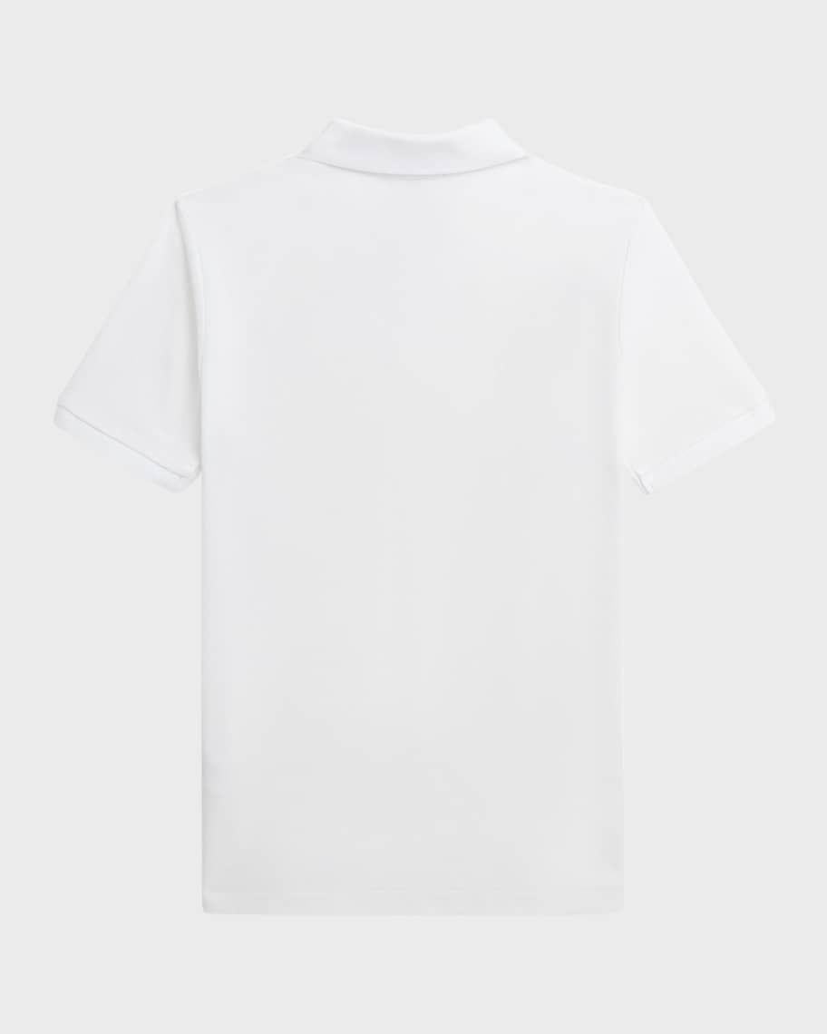 Image 2 of 3: Boy's Mesh Polo Shirt Embroidered W/ Polo Bear, Size S-XL