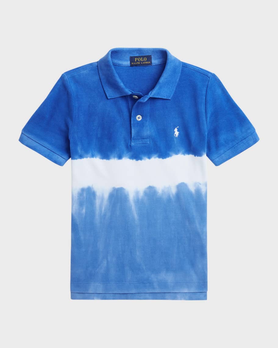 Image 1 of 2: Boy's Tie Dye-Print Polo Shirt, Size 2-7