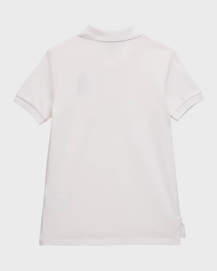 Image 2 of 3: Boy's Mesh Polo Shirt Embroidered W/ Polo Bear, Size 2-7