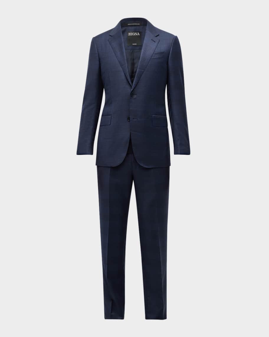 ZEGNA Men s Trofeo Tonal Plaid Sartorial Suit Neiman Marcus