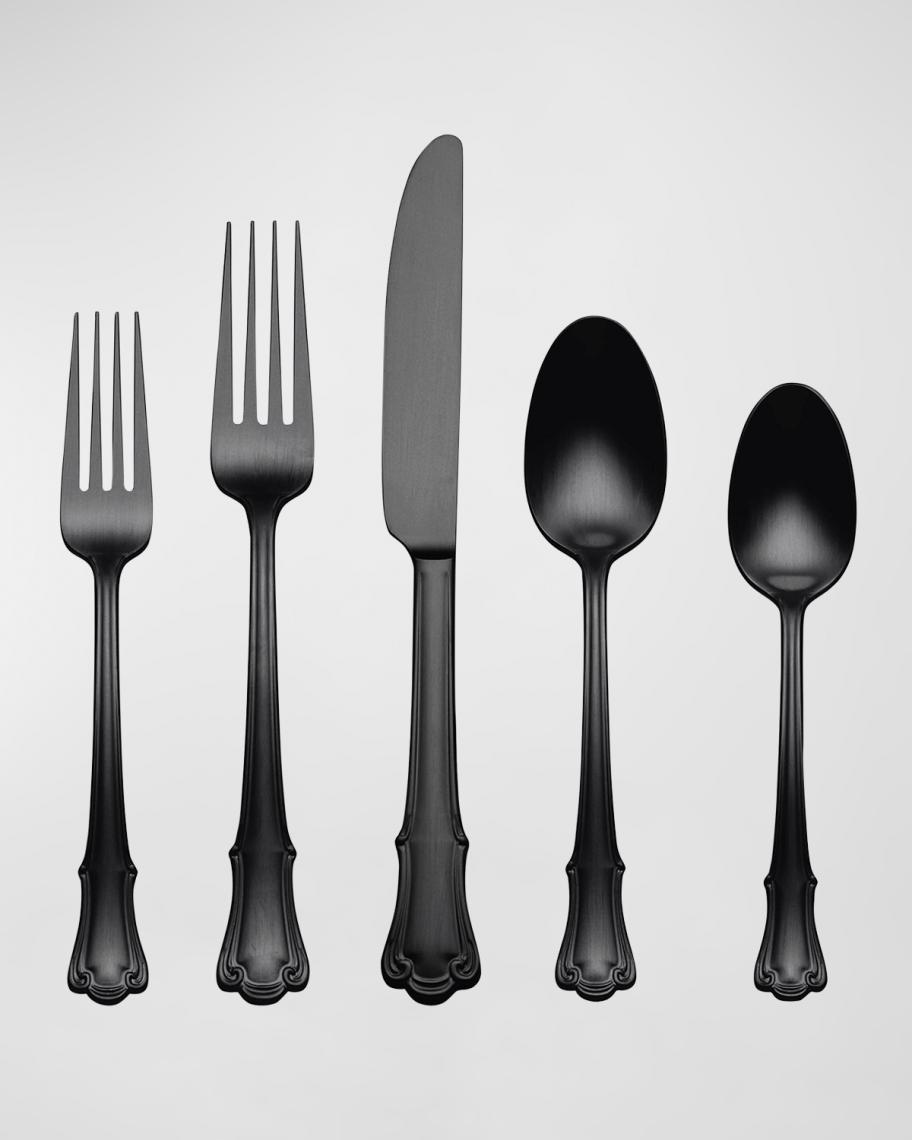 Oneida James Street Satin Black 20-Piece Flatware Set | Neiman Marcus