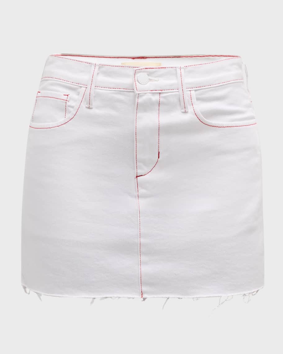 L'Agence Kris Denim Mini Skirt