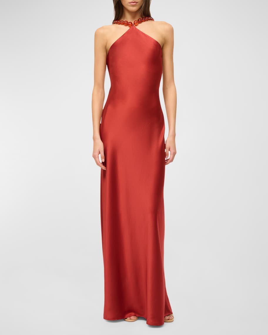 Tedder Halter Maxi Dress - Spring Meadow