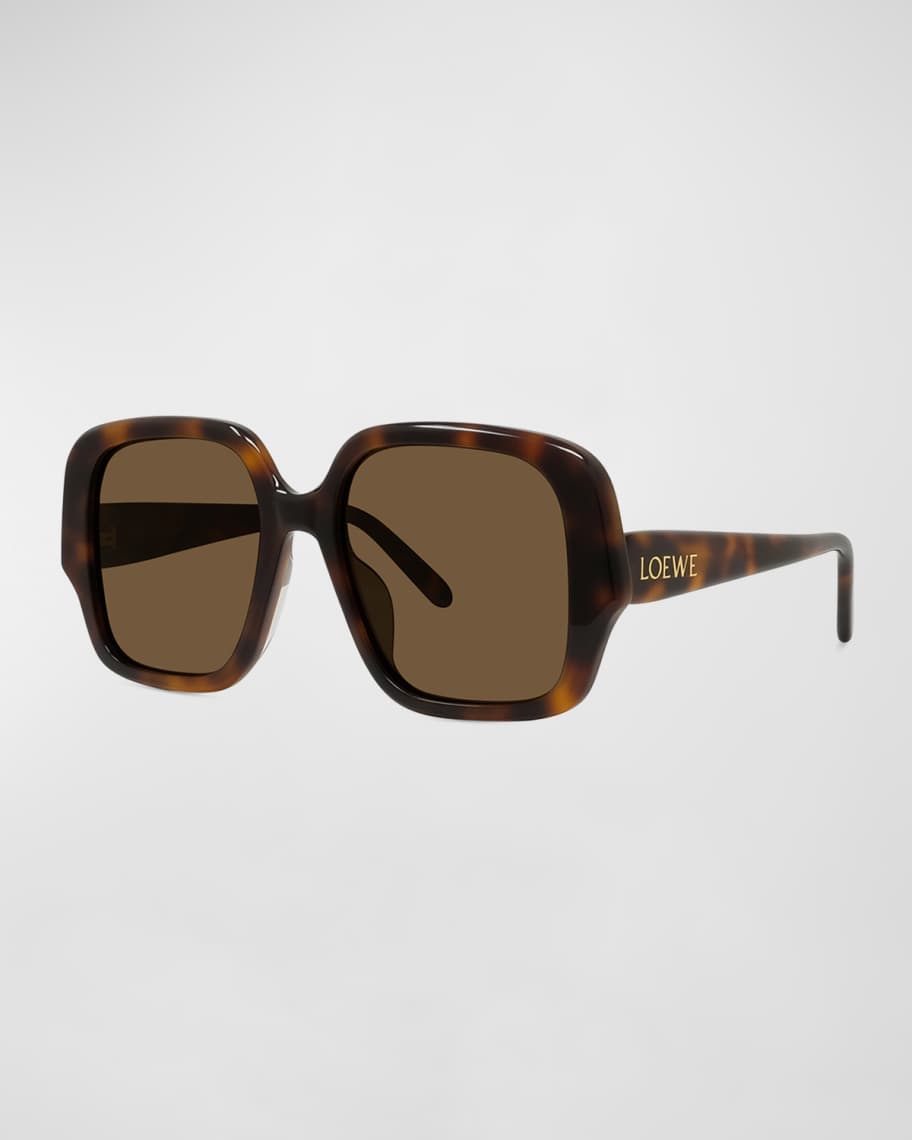 Loewe Logo Acetate Square Sunglasses | Neiman Marcus
