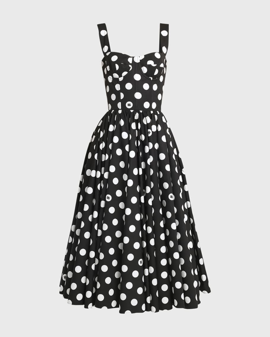 Dolce & Gabbana★素敵！Exclusive Black/White Polka Dot Dress 22054514_52391750_600.jpg
