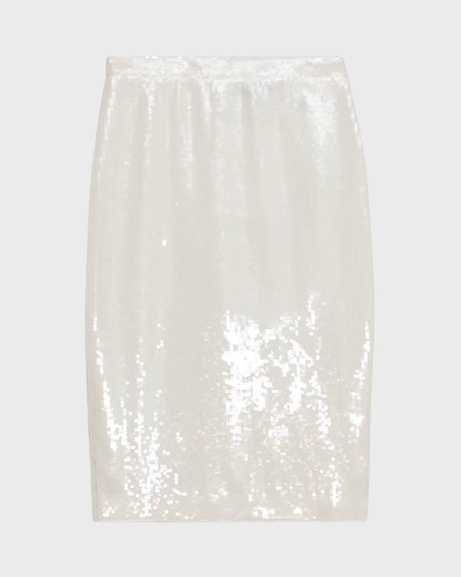 Image 2 of 4: Sequin Slim-Fit Skirt