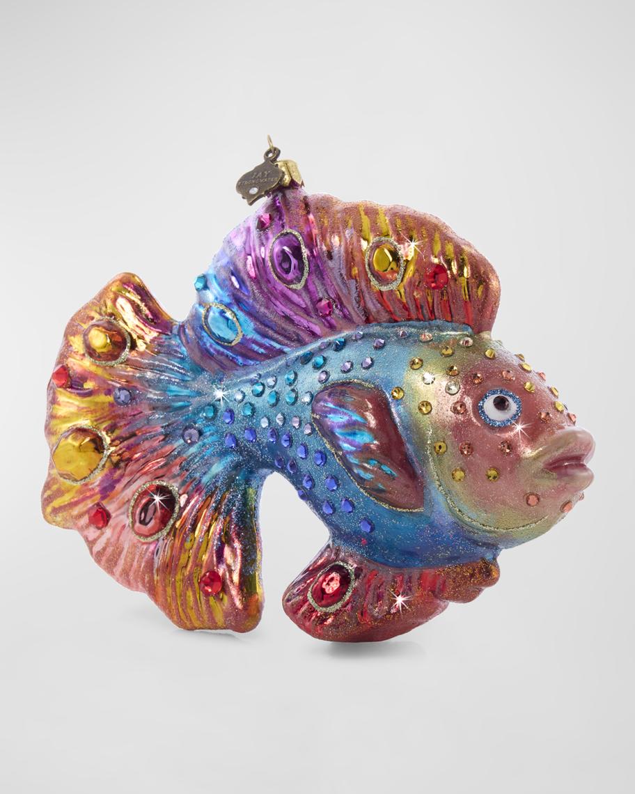 Photo inspiration: Visual Reference: Jay Strongwater Fancy Fish Glass Christmas Ornament