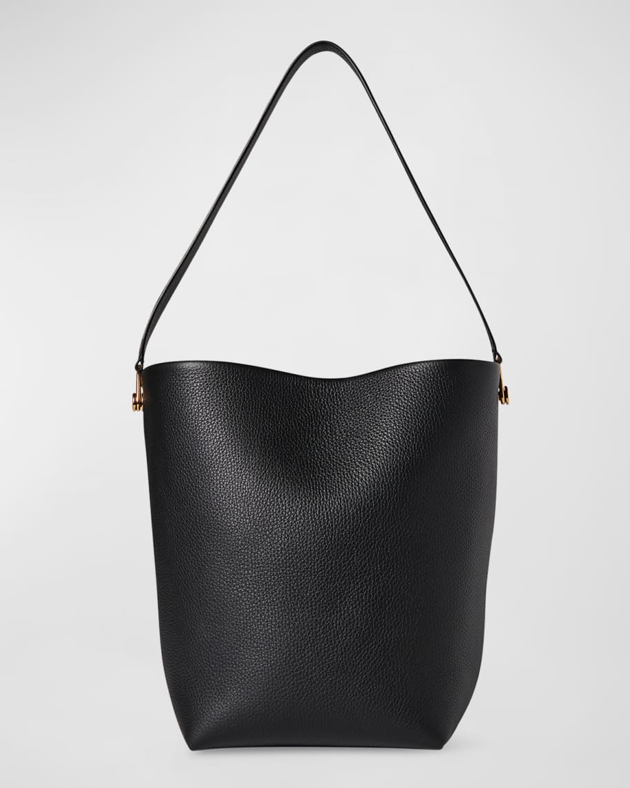 希少◆送料込【The Row】Small N/S Tote Hook In Leather Black Small N/S Park Tote Bag Black in Leather – The Row