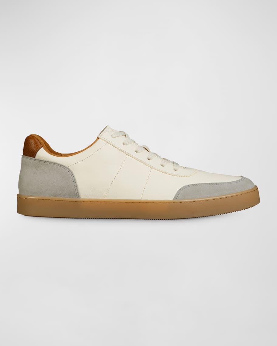AYM⭐️ Allen Edmonds Men's Liam Leather Low-Top Sneakers | Neiman Marcus