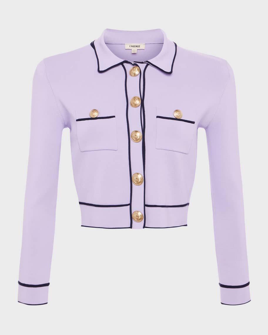 L'Agence Neo Cropped Cardigan | Neiman Marcus