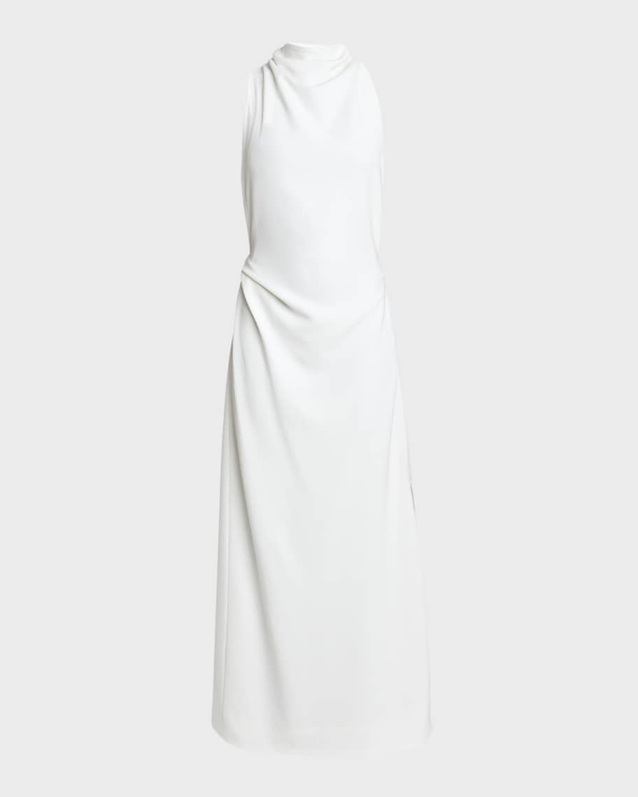 proenza schouler matte crepe backless dress Proenza Schouler Selena Twist Back Dress In Matte Viscose Crepe