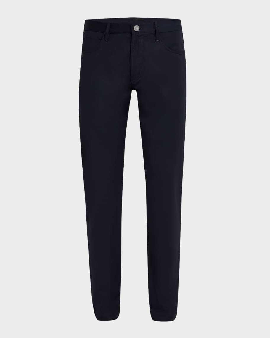 【関税&送料込】Giorgio Armani Melange Blue Wool Blend Pant Giorgio Armani Melange Blue Wool Blend Pant | italist
