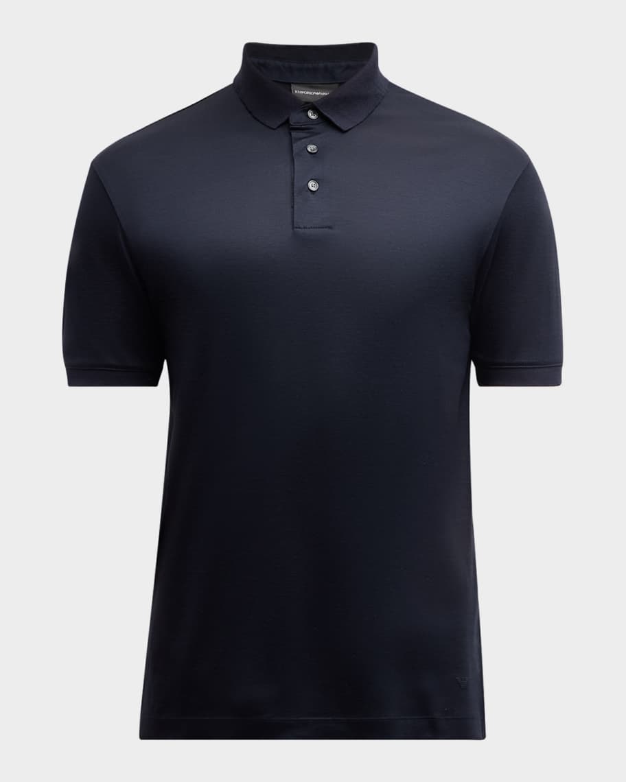 Emporio Armani Men's Solid Polo Shirt | Neiman Marcus