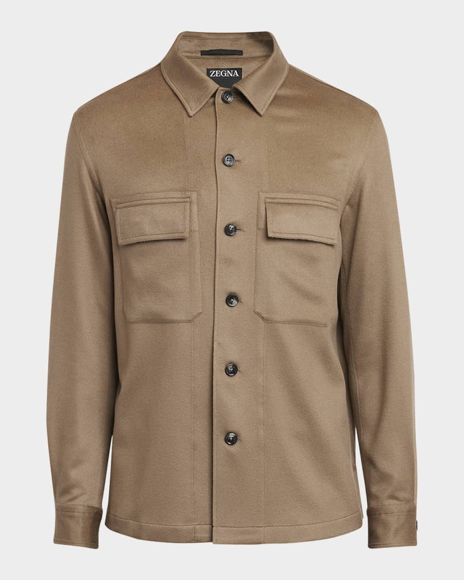 ZEGNA Men's Oasi Cashmere Overshirt