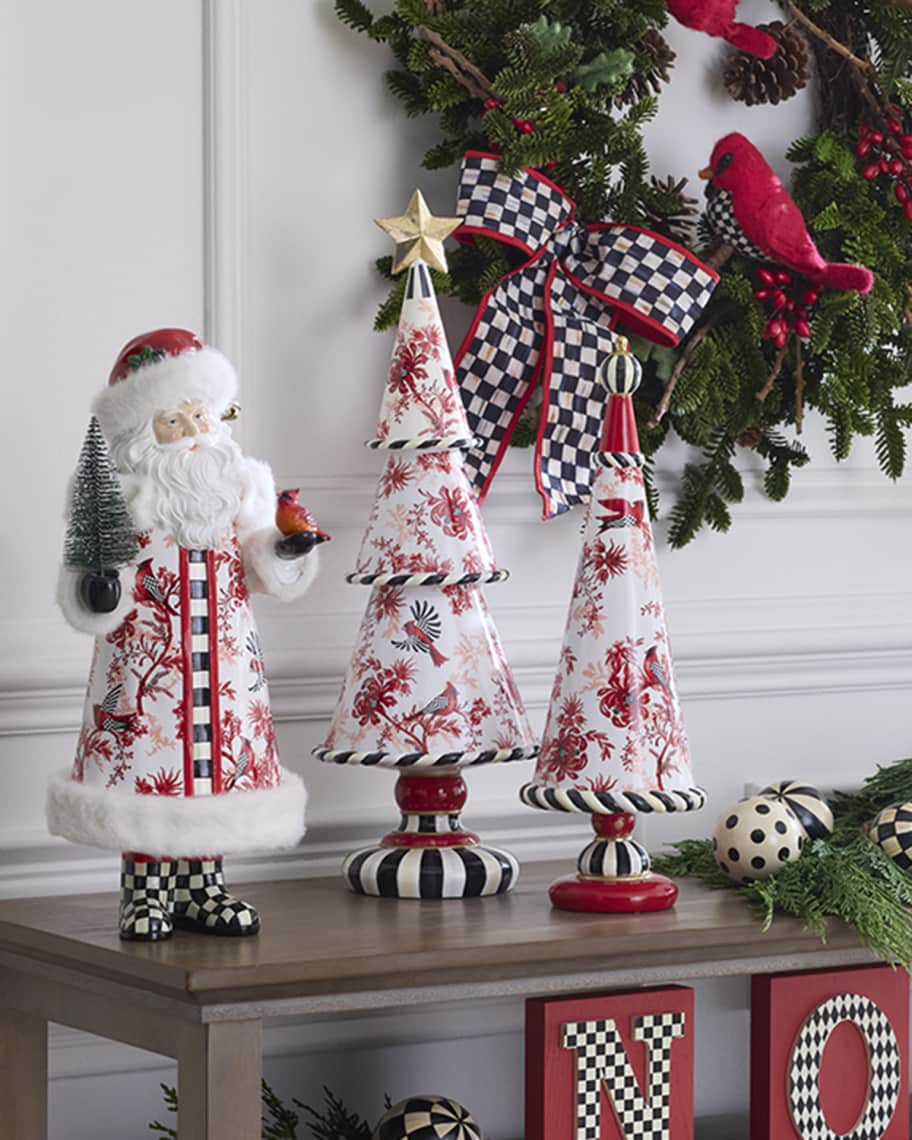 MacKenzie-Childs Cardinal Toile Tiered Tree | Neiman Marcus