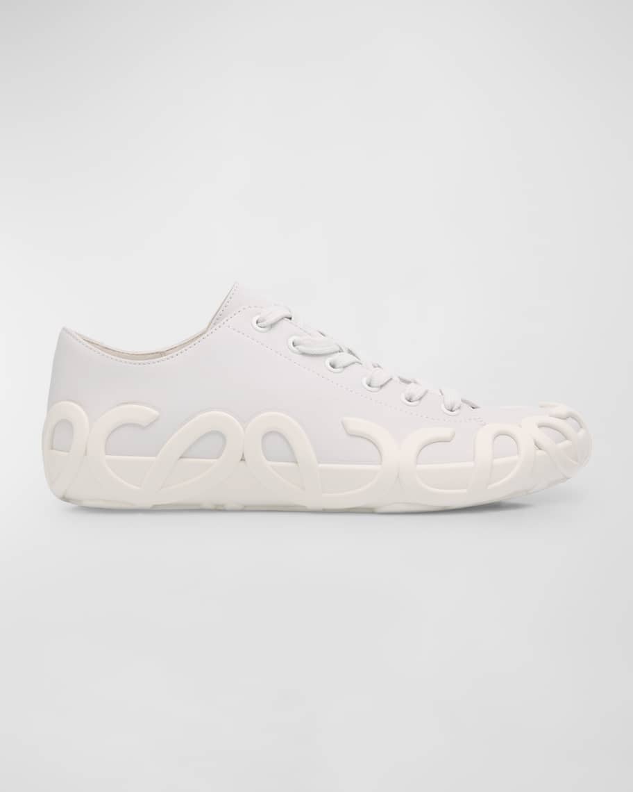 Loewe Rise Leather Low-Top Sneakers | Neiman Marcus