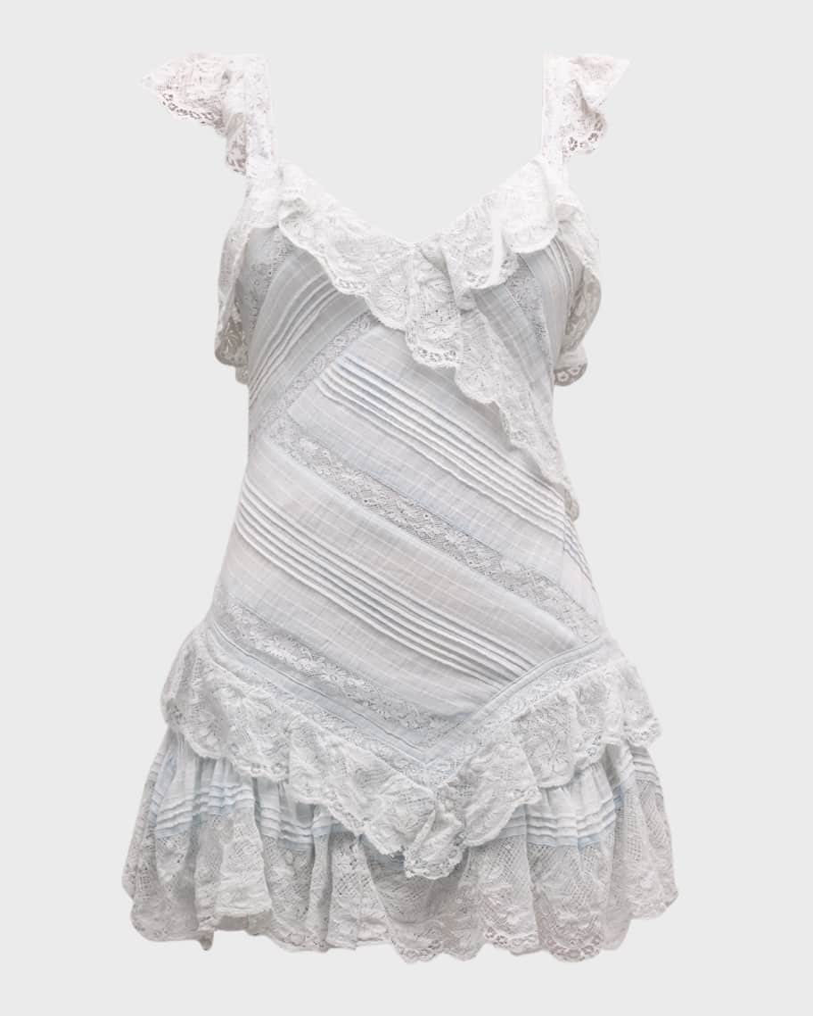 slim fit dress slacks Lindy Lace Mini Dress main image 1