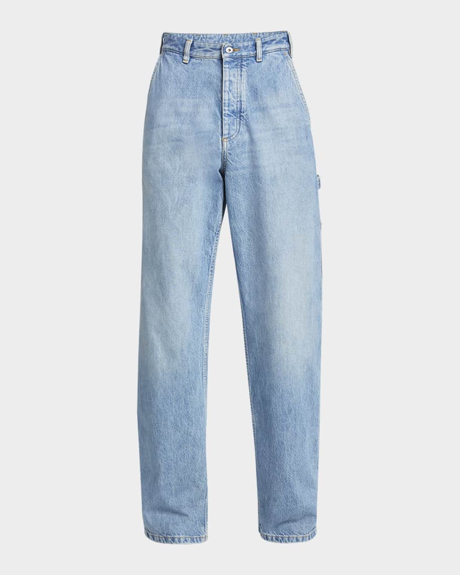 Bottega Veneta Men's New Eco Wash Denim Carpenter Pants | Neiman