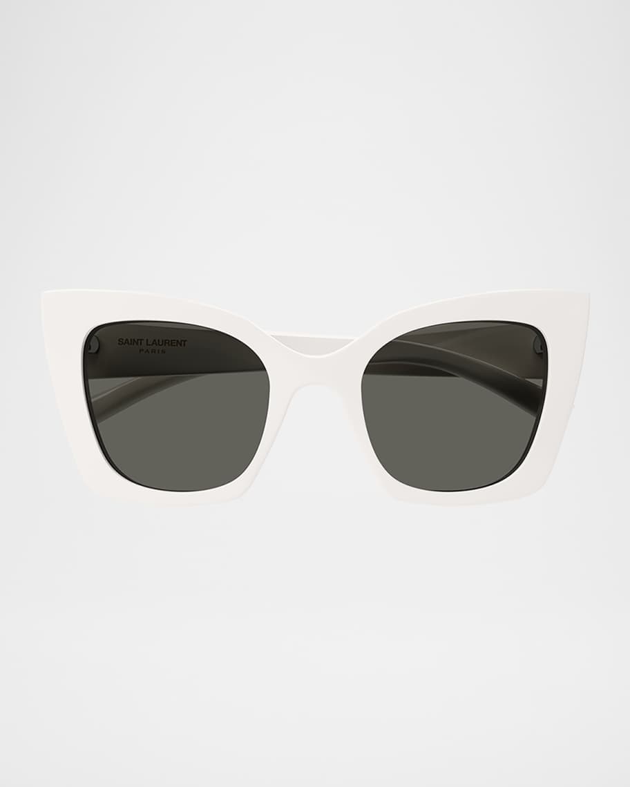 Saint Laurent Fashion Show Bio Nylon Cat-Eye Sunglasses | Neiman