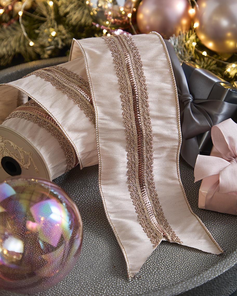 D. Stevens Dupion Metallic-Trim Ribbon, 4