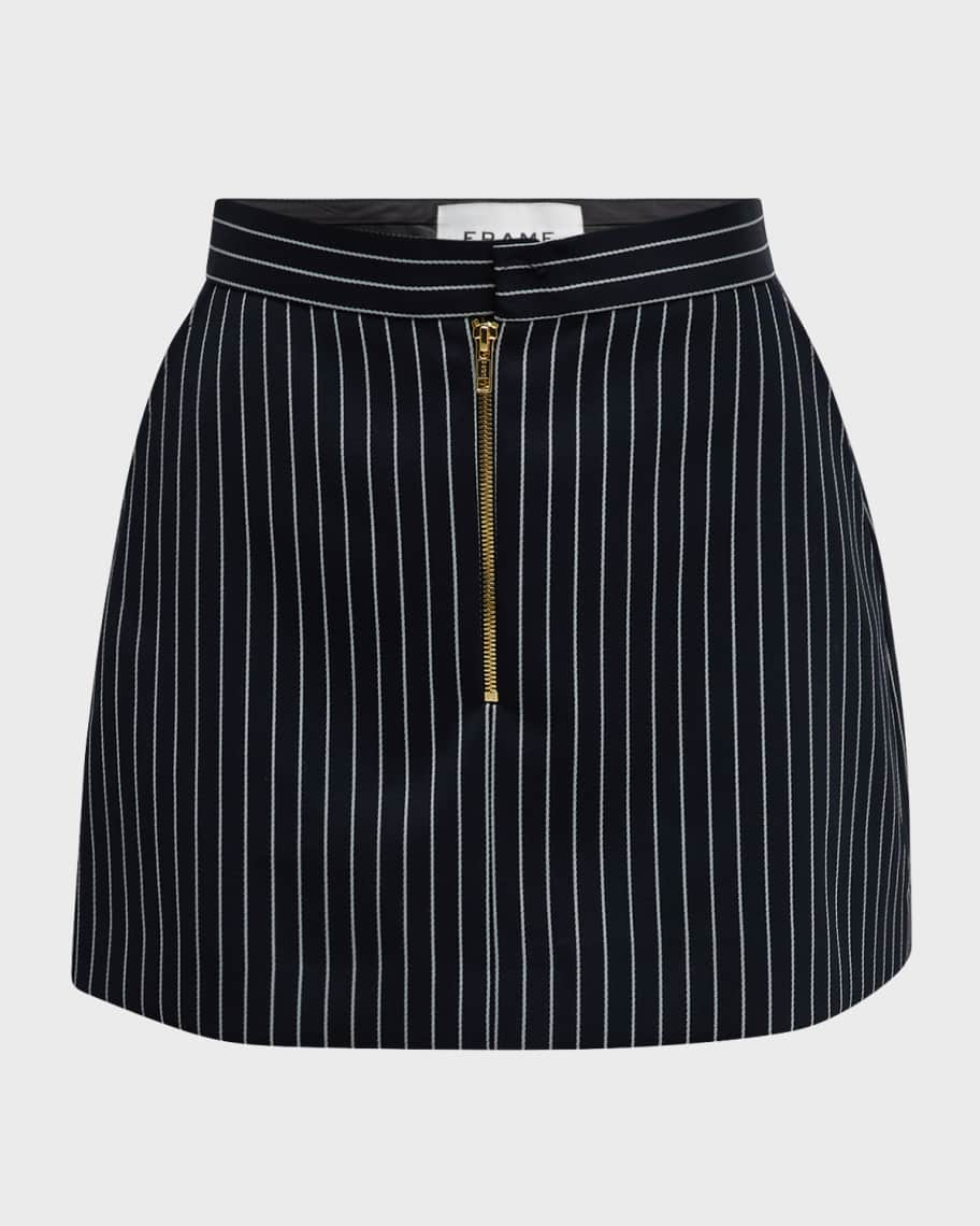 FRAME Tailored Pinstripe Mini Skirt Neiman Marcus