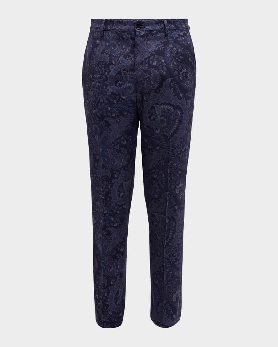 Etro Men's Lightweight Paisley Trousers