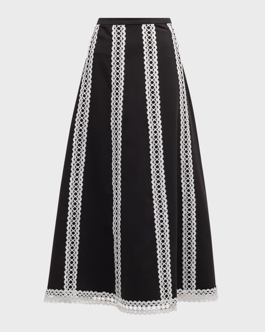 SWEET VISION WOVEN MIDI SKIRT main image 0
