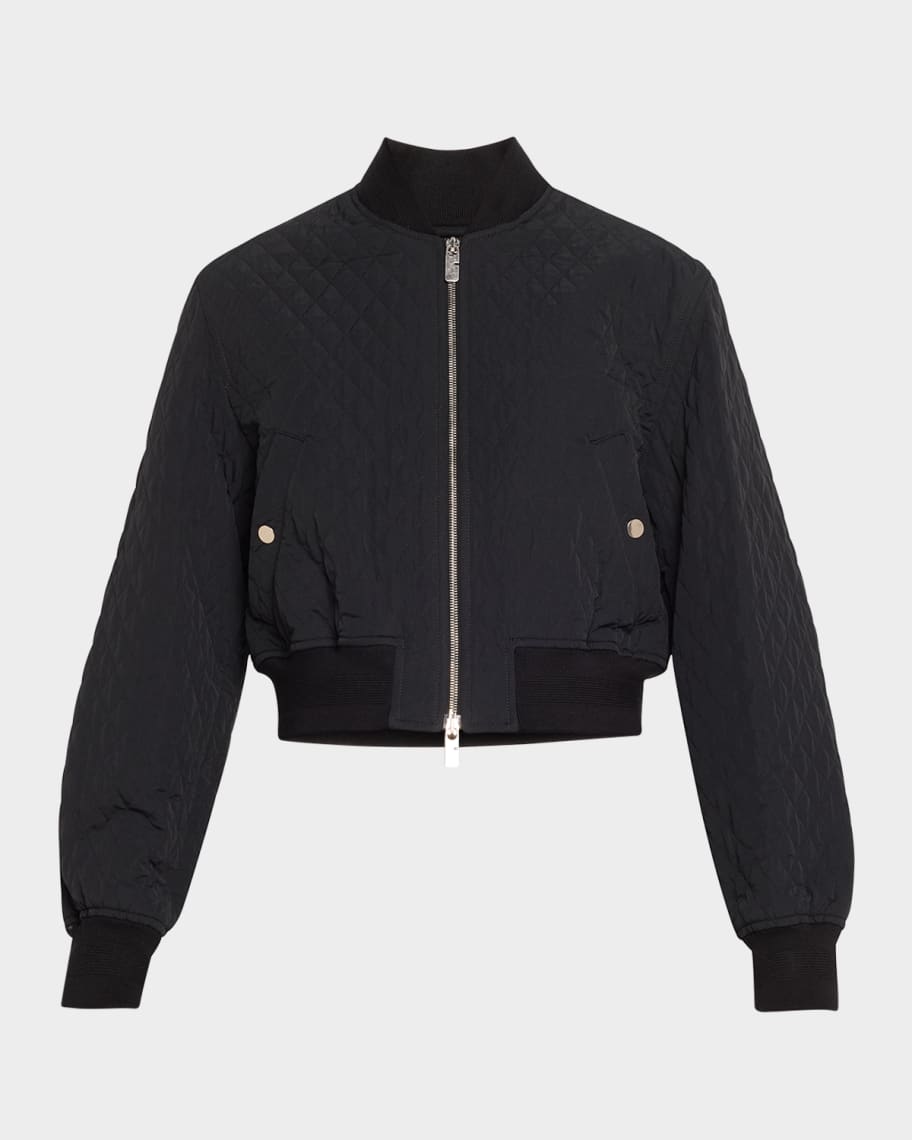 Burberry Nylon Bomber Jacket Neiman Marcus