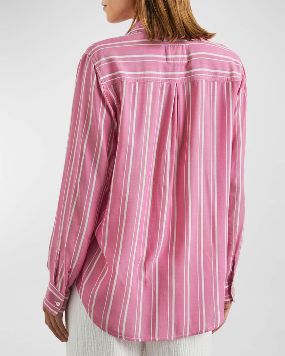 Image 2 of 4: Gaia Striped Button-Front Shirt