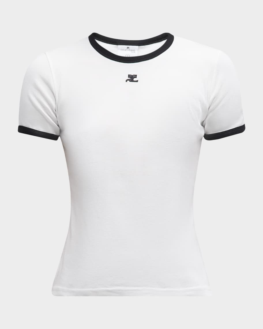 SIGNATURE CONTRAST T-SHIRT - courrèges