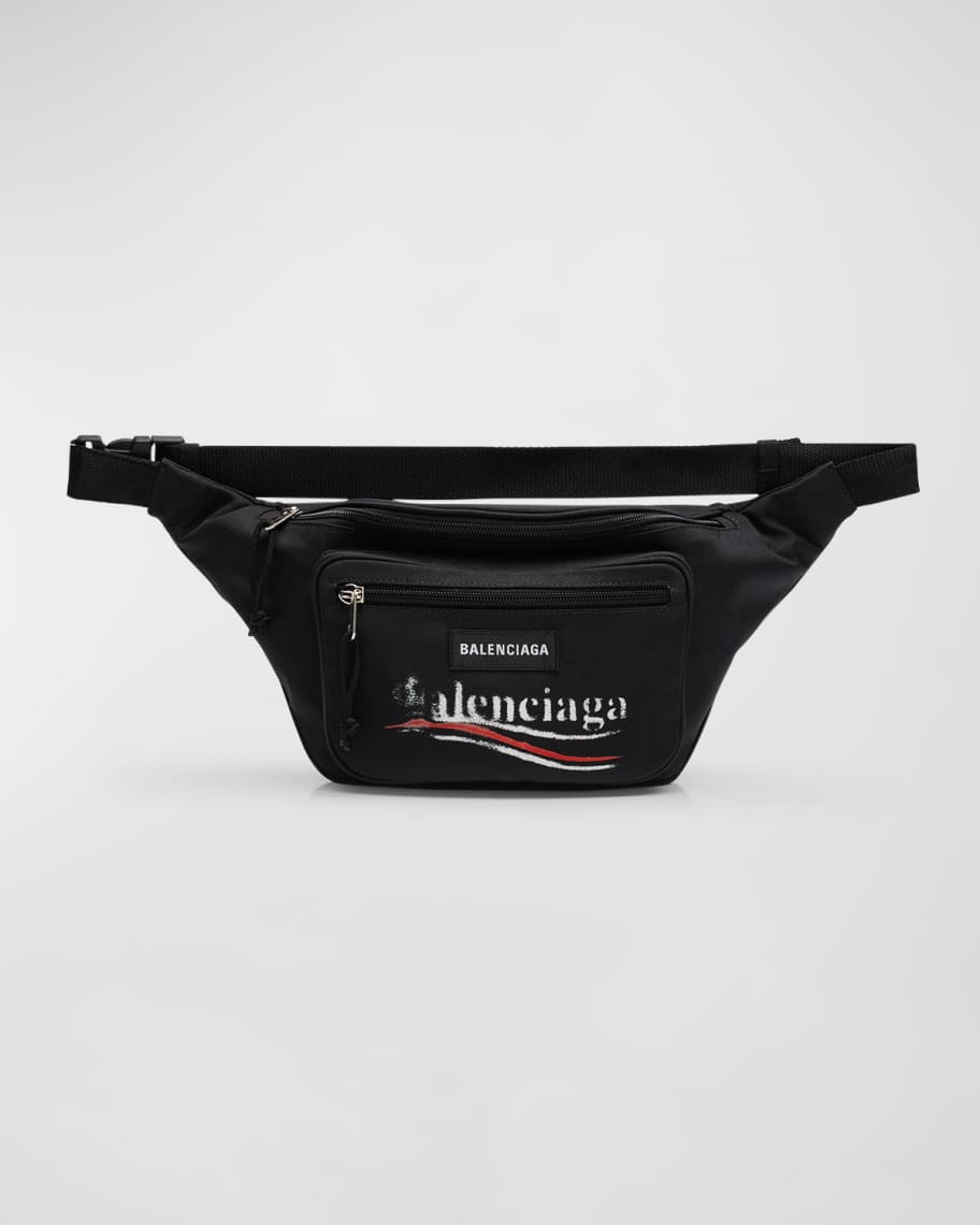 ◆関税込◆【BALENCIAGA】Explorer denim belt bag Explorer denim belt bag in blue - Balenciaga | Mytheresa