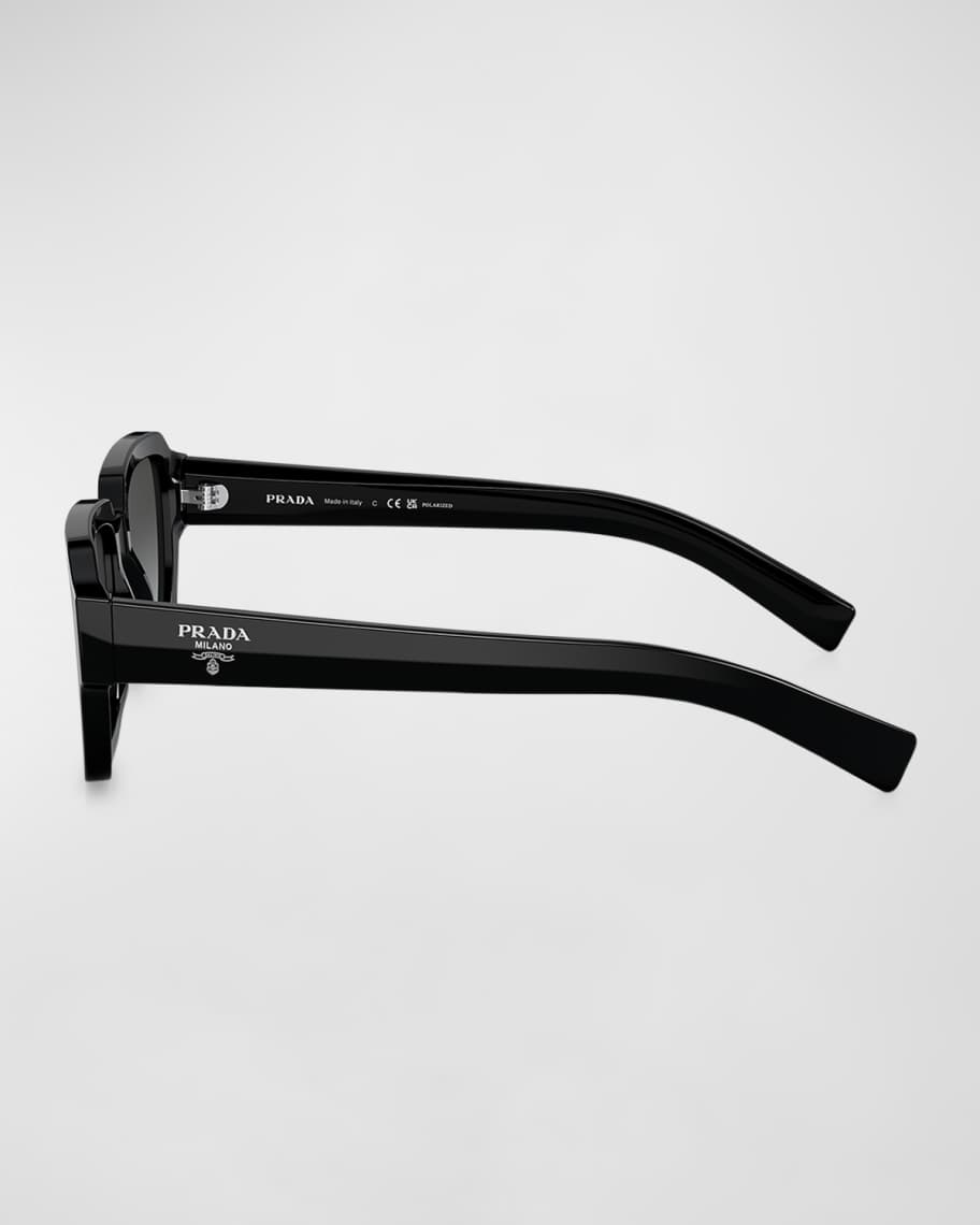 Image 2 of 5: Men's PR 02ZSF Acetate Square Sunglasses