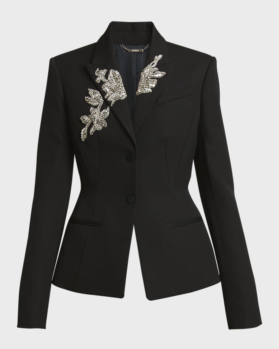 ★E.B.M★ Single Breasted Tailored Jacket EMP3WJK011 TOM FORD Single-Breasted Wool-Blend Blazer Jacket | Neiman