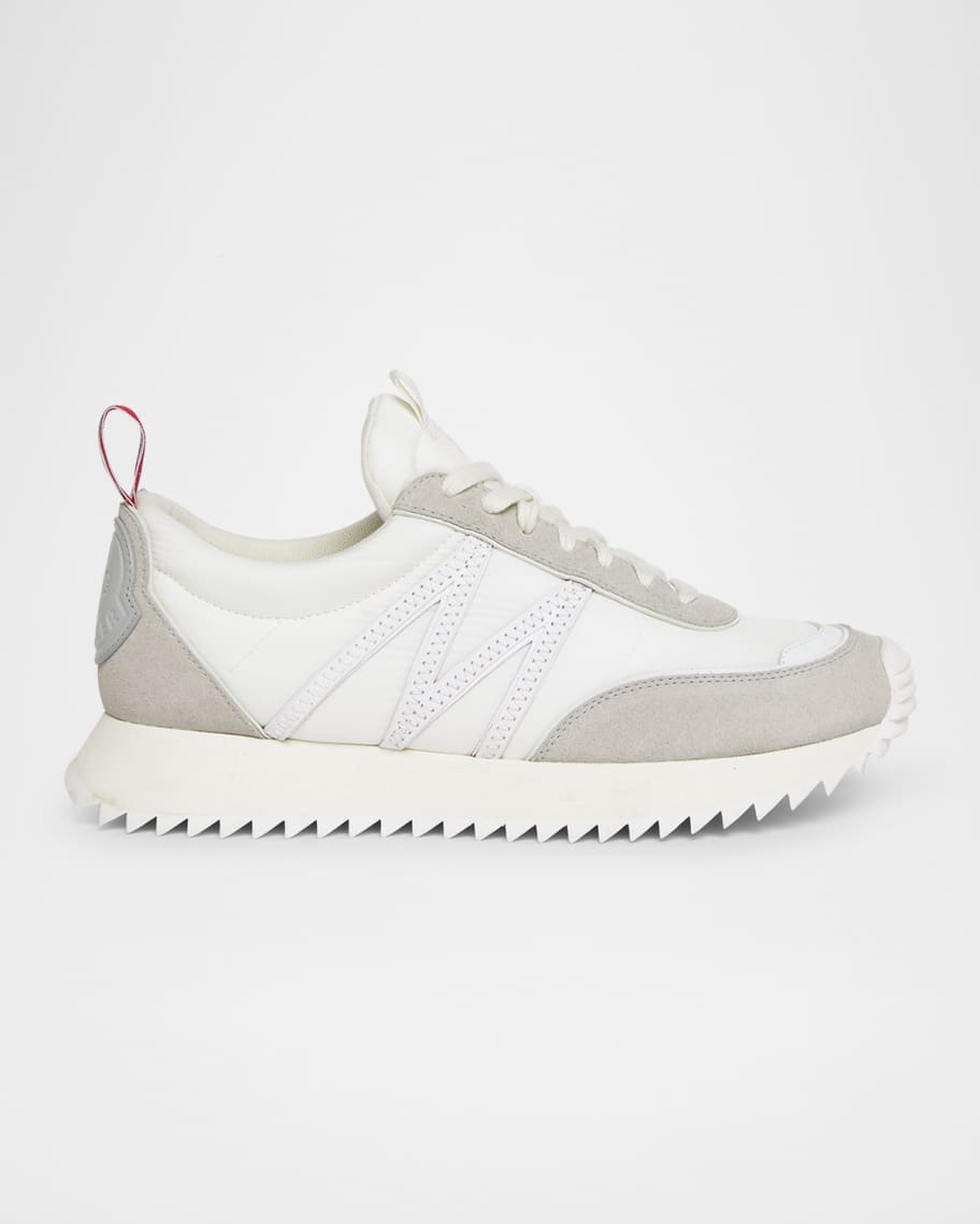 Moncler Men's Pacey Nylon and Suede Runner Sneakers | Neiman