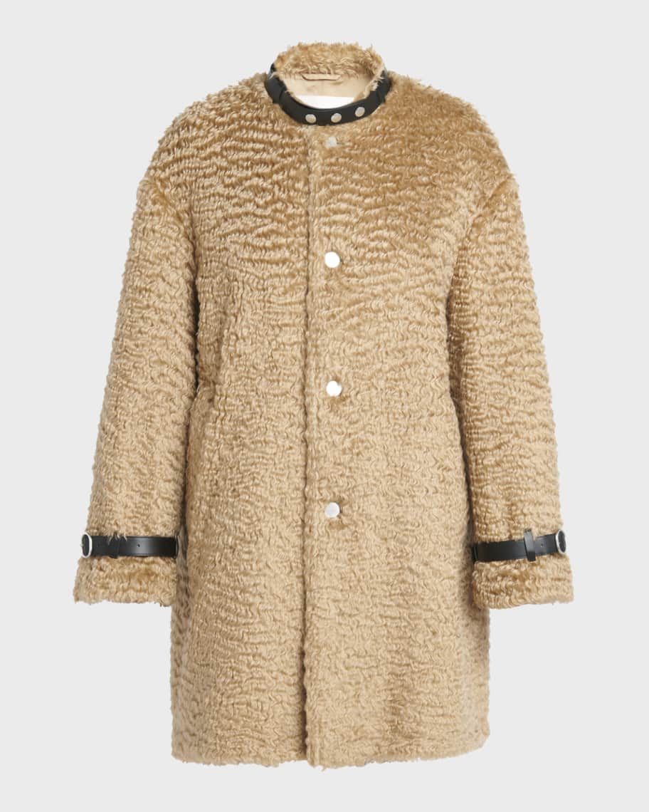 Jil Sander Wavy Mohair Coat | Neiman Marcus