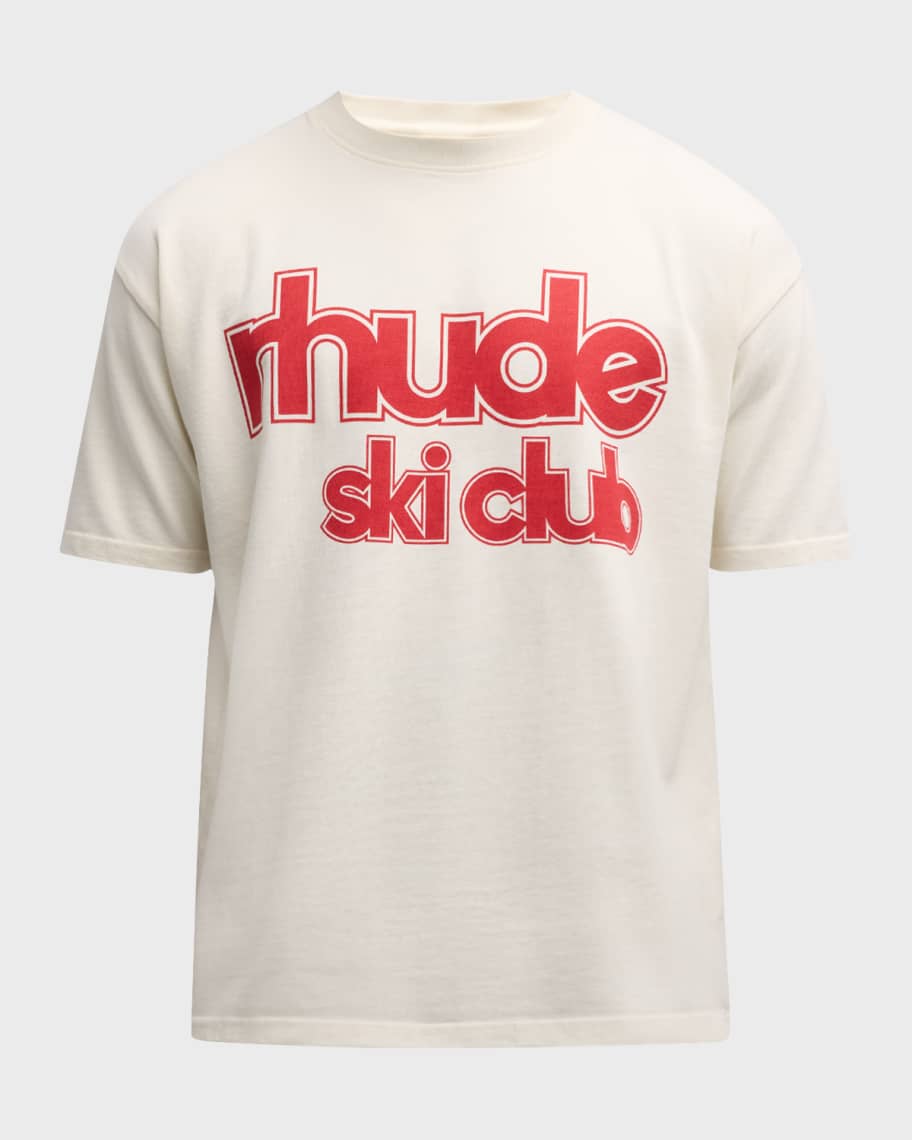 【関税込み】Rhude オフホワイト Rhude Ski Club Tシャツ Rhude Men's Ski Club T-Shirt | Neiman Marcus