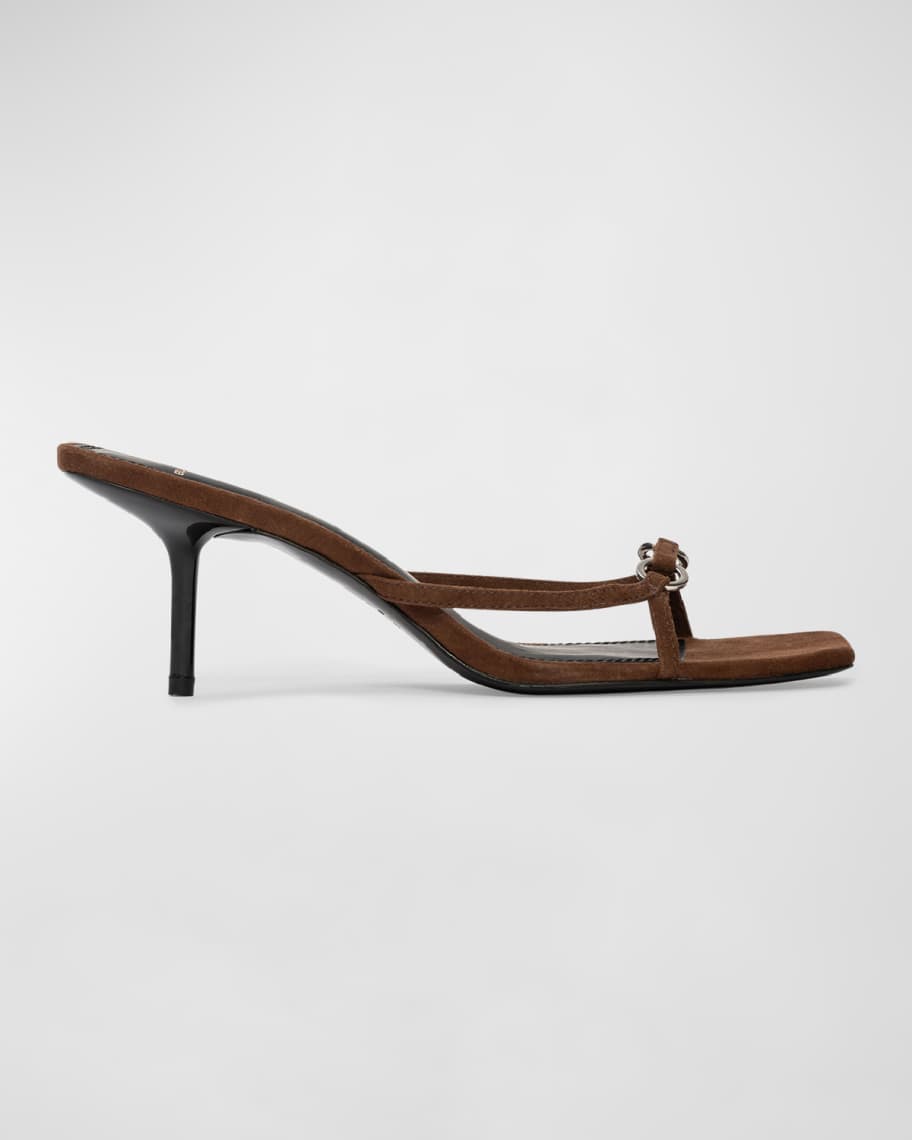 KITTY SANDALS 70 IN BLACK SHINY LEATHER