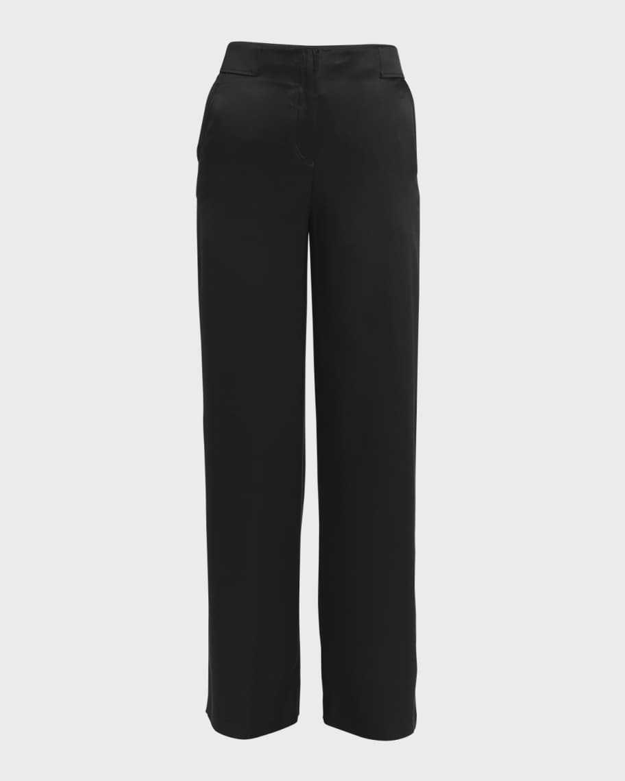 Giorgio Armani Silk Wide-Leg Trousers | Neiman Marcus