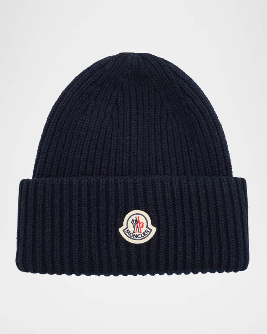 Kids Size - Indigo Blue Zigzag Design Muslim Beanie Kufi Hat