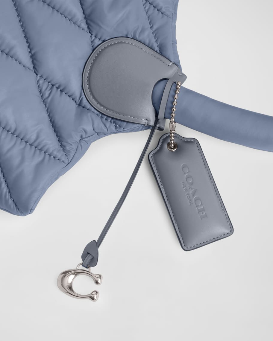 Image 3 of 5: Iris Quilted Nylon Tote Bag