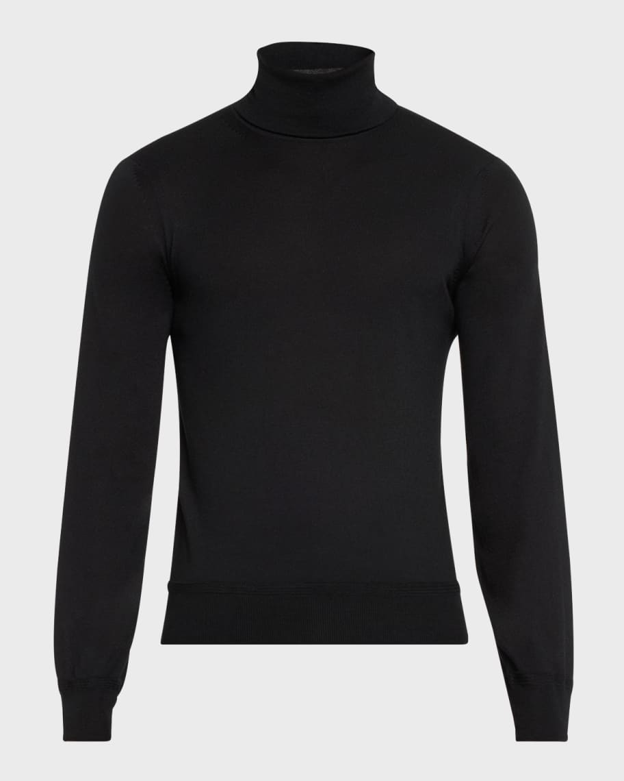 TOM FORD Men's Fine-Gauge Cashmere Turtleneck Sweater