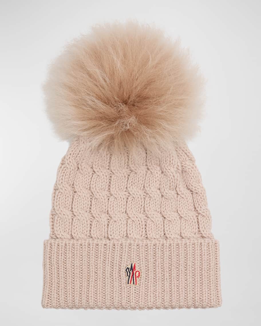関税込 Moncler Wool and Cashmere Beanie with Pom Pom Beige Wool & Cashmere Beanie with Pom Pom - Hats & Beanies