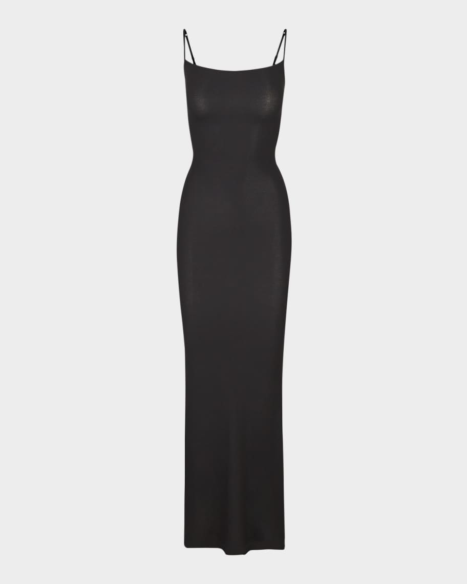 SKIMS Soft Lounge Ribbed Maxi Slip Dress | Neiman Marcus