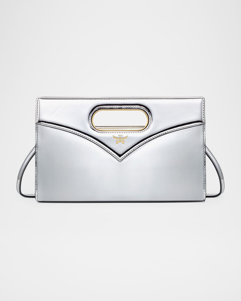 MCM Diamond Metallic Leather Crossbody Bag | Neiman Marcus