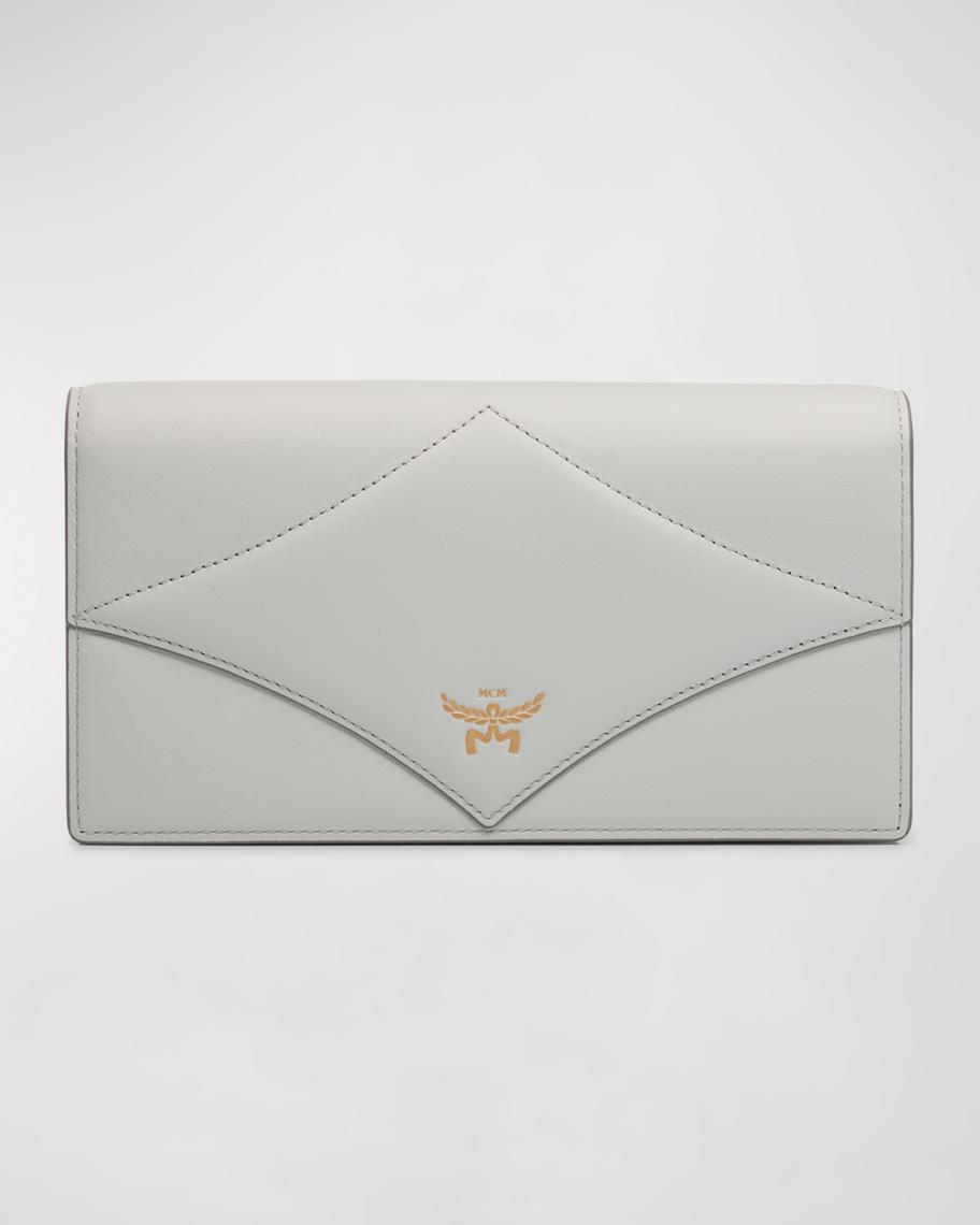 MCM Diamond Leather Wallet on Chain | Neiman Marcus