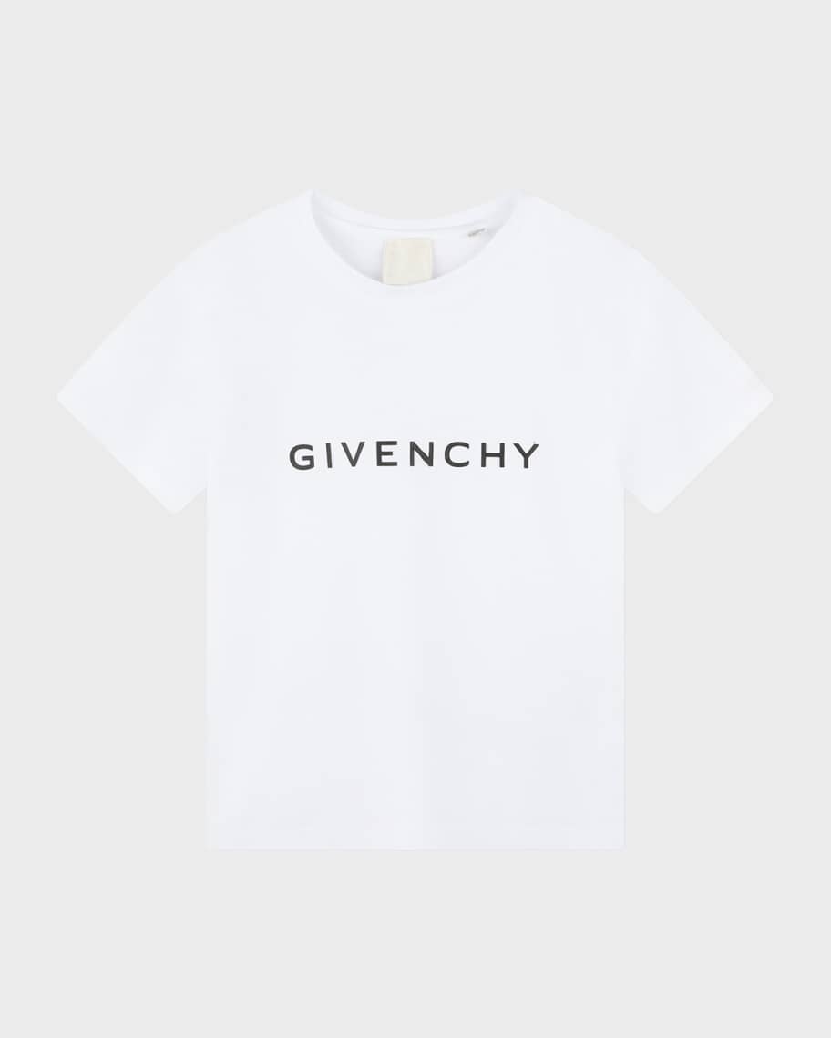 Givenchy Girl's Logo-Print Classic T-Shirt, Size 8-14 | Neiman Marcus