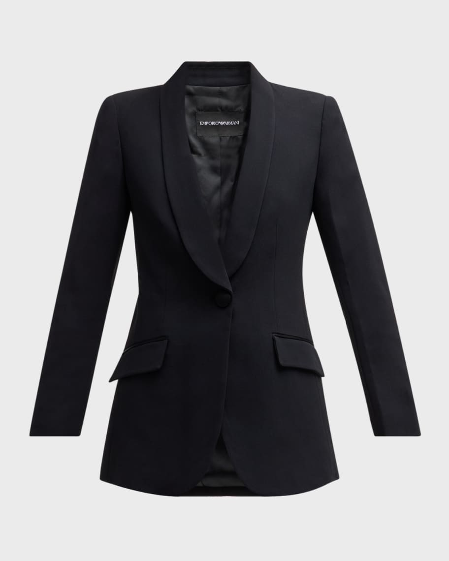 Emporio Armani Essentials One-Button Blazer Jacket | Neiman