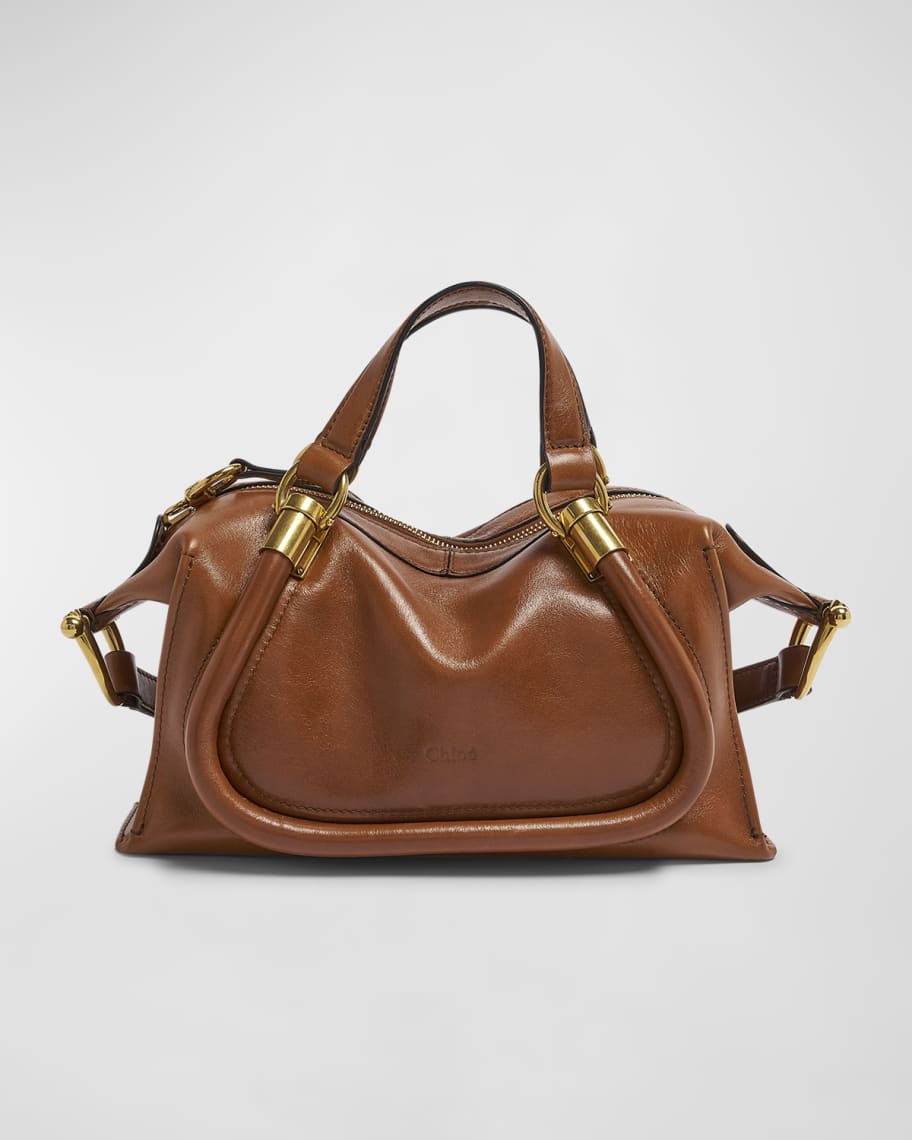 トートバッグ CHLOE Black Leather Paraty 24 Shopping Bag Chloe Paraty 24 Large Bag in Shiny Calfskin | Neiman Marcus