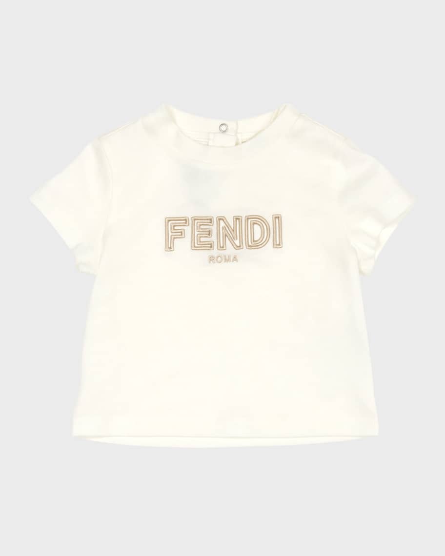 Kid's Embroidered Logo-Print T-Shirt, Size 6M-24M